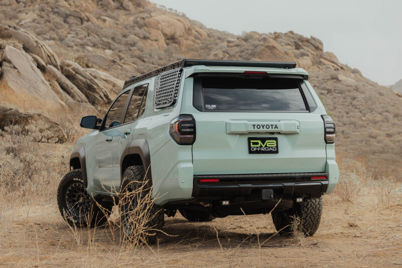 Toyota 4Runner Exterior Window Molle - Driver Side - DV8 Offroad - For DV8 Roof Rack - Black Powder Coated - `25-`26